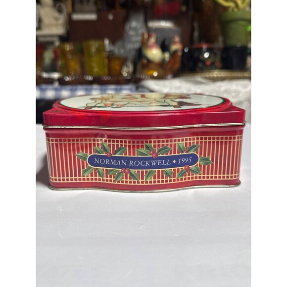 Limited Edition 1995 Snickers Norman Rockwell Christmas Tin - Picture 3 of 6